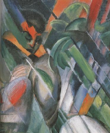 Franz Marc Details of Rain (mk34) china oil painting image
